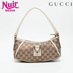 Gucci GG Canvas Abbey Shoulder Bag Beige